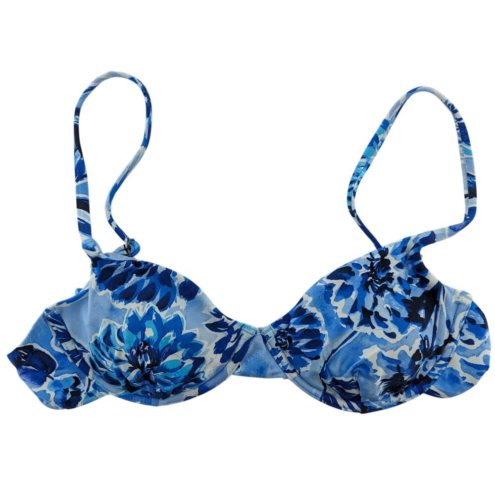 Andie Swim Floral Bikini Top The Bermuda Size Small - Picture 4 of 9